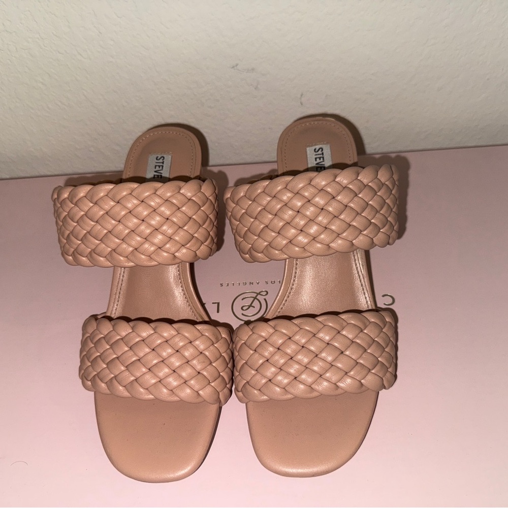 Steve Madden Braided Nude Heels